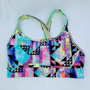 Victoria Secret Sports Bra Colorful Geometric (S)